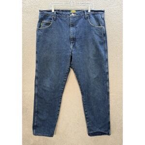 Cabelas Jeans Mens 40x32 Blue Roughneck Relaxed Fleece Lined Outdoors Workwear